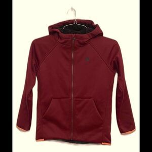 Burton Full Zip Hoodie Red Boys Size Medium